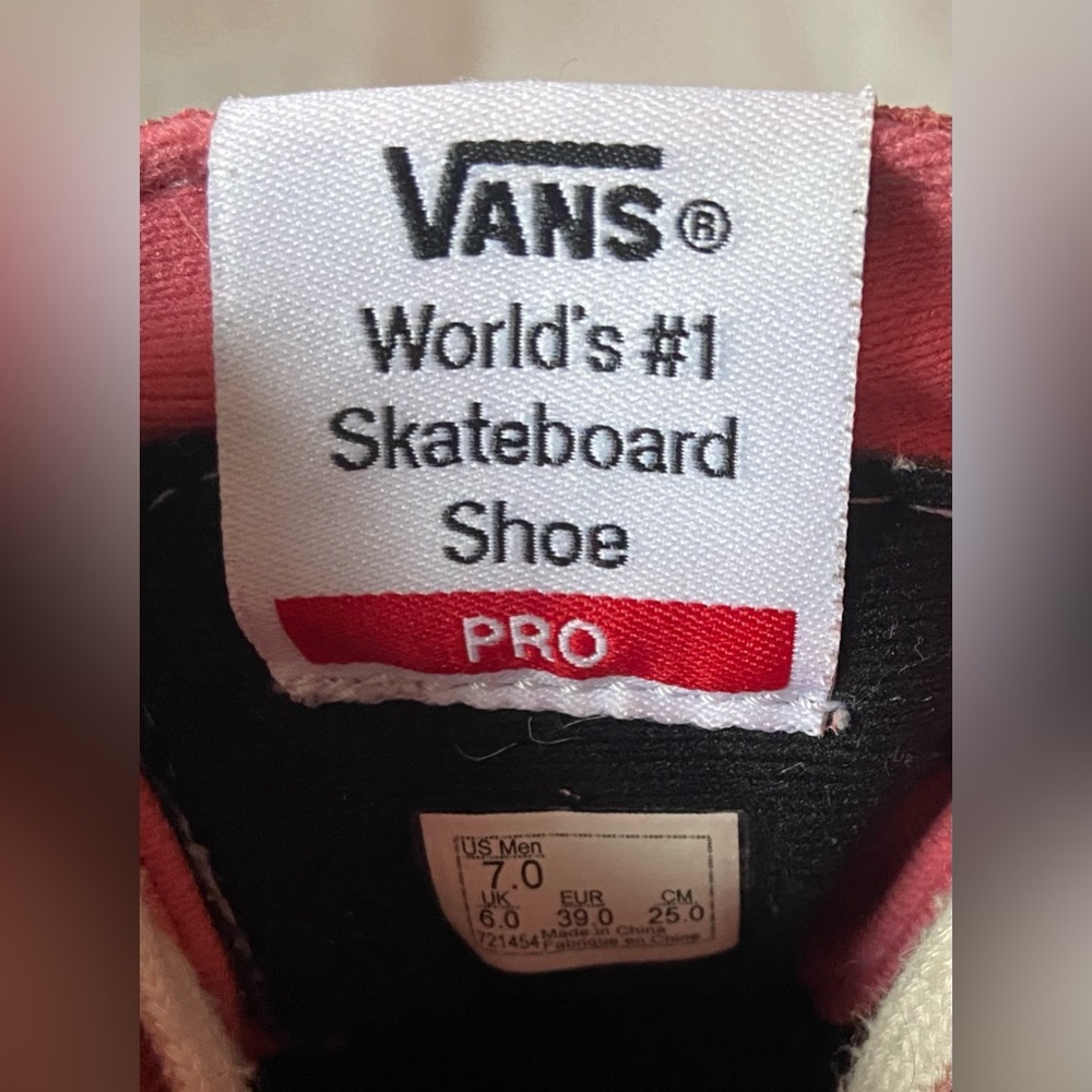 Vans Pro UltraCush Salmon Pink Suede Sk8 Skateboard Shoes Men's 7 Women's 8.5 - Picture 2 of 6